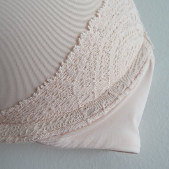 PEPPER Lift Up Lace Trim Bra in Ecru - Women's Size 34A - Picture 5 of 16